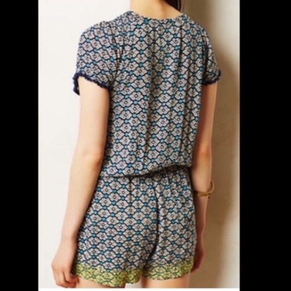 Anthropologie Lilka Long Weekend Floral Romper - Picture 2 of 2